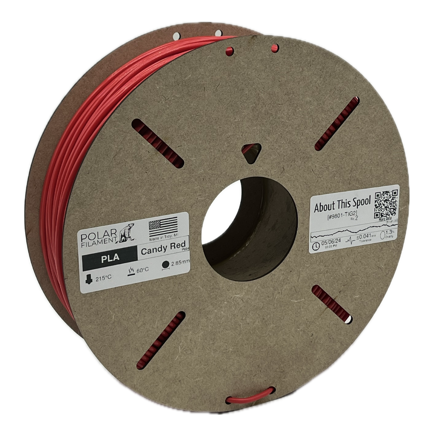 Candy Red PLA - 1kg 2.85mm