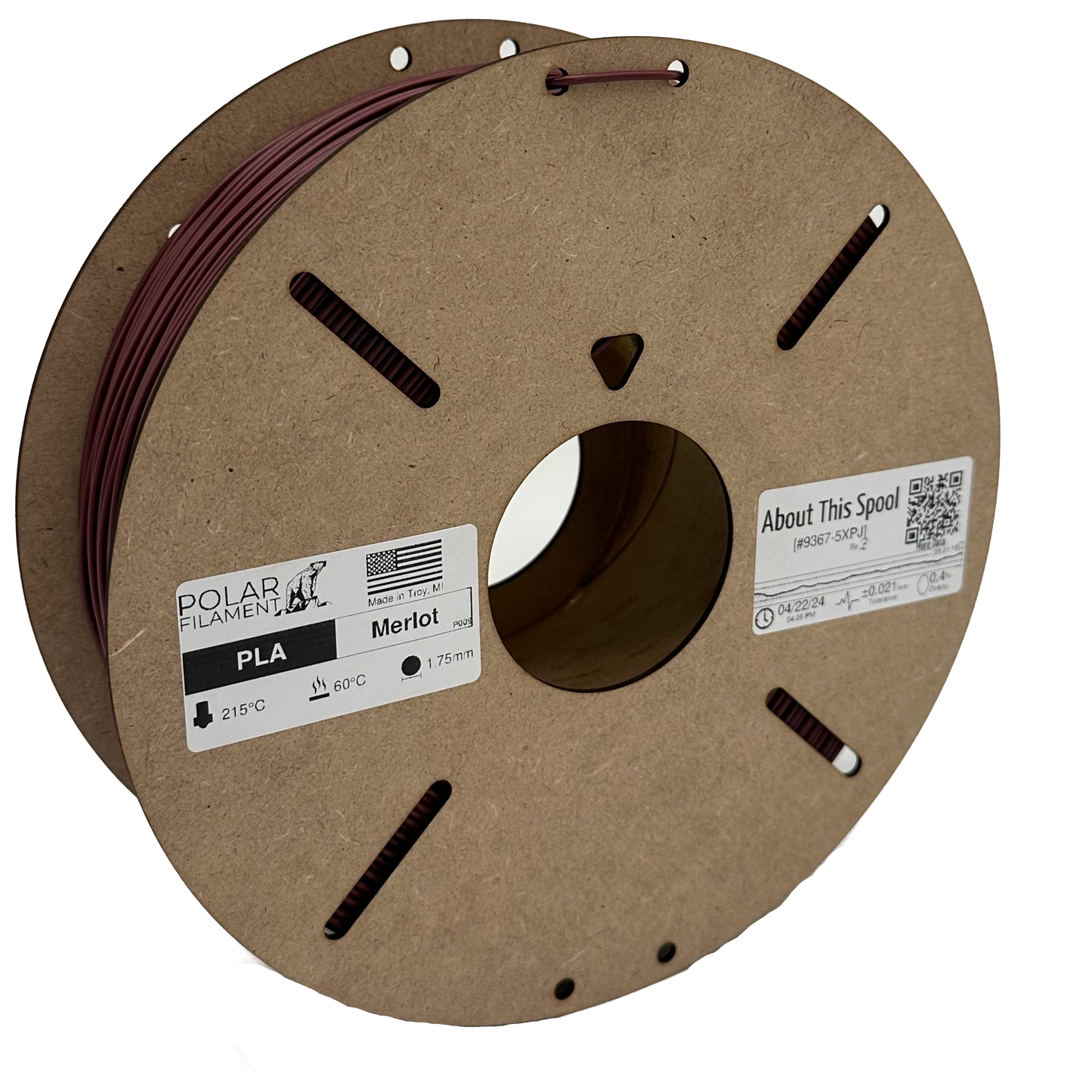 Merlot PLA - 1kg 1.75mm