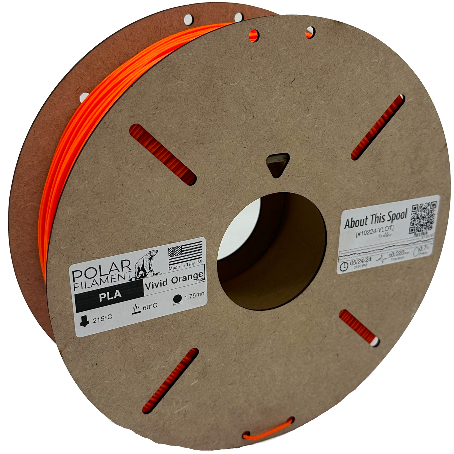 Vivid Orange PLA - 1kg 1.75mm