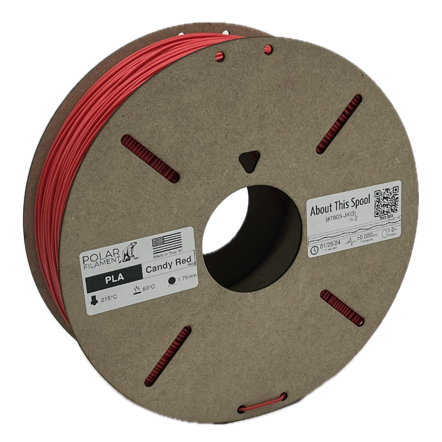 Candy Red PLA - 1kg 1.75mm