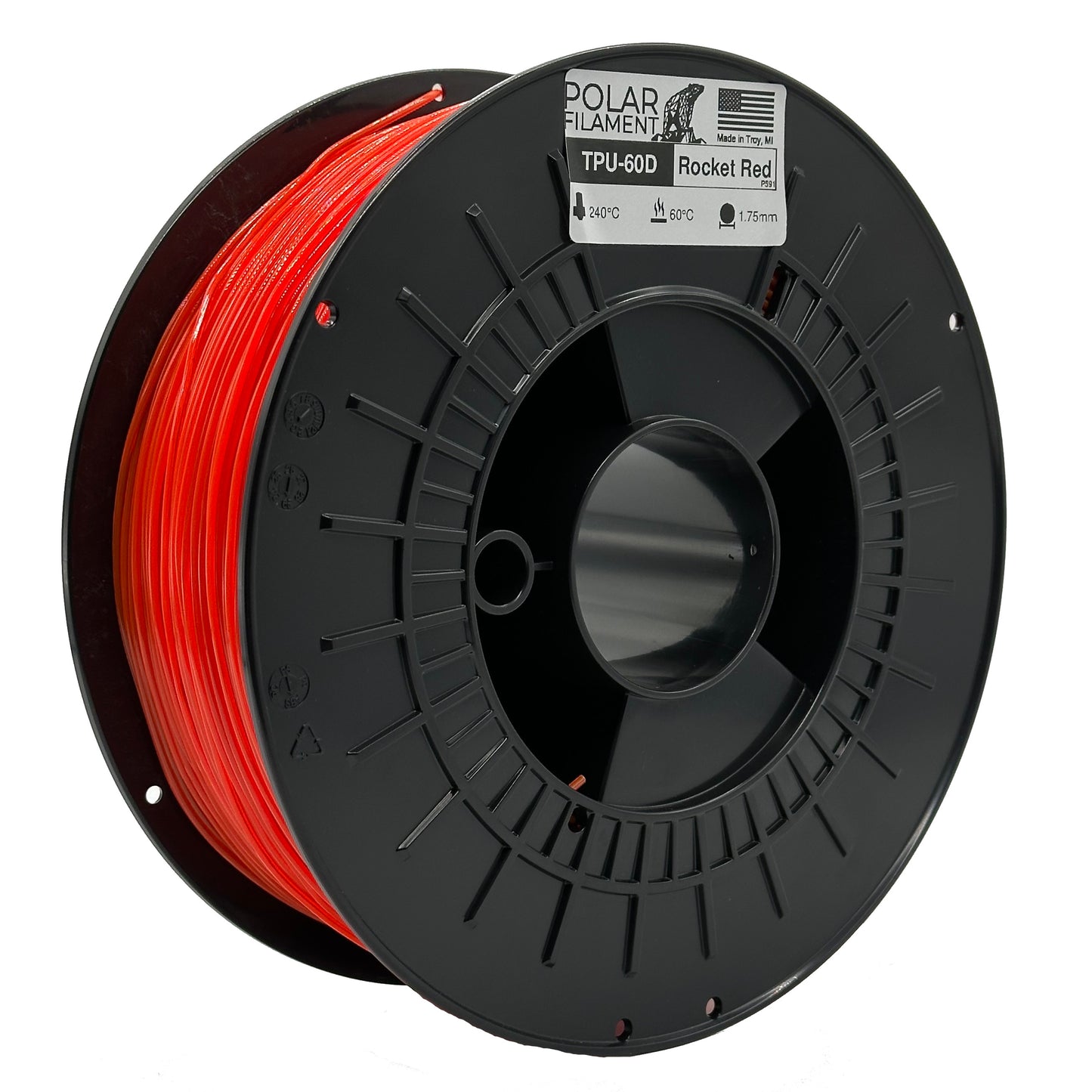 Rocket Red Flexible TPU-60D - 1kg 1.75mm