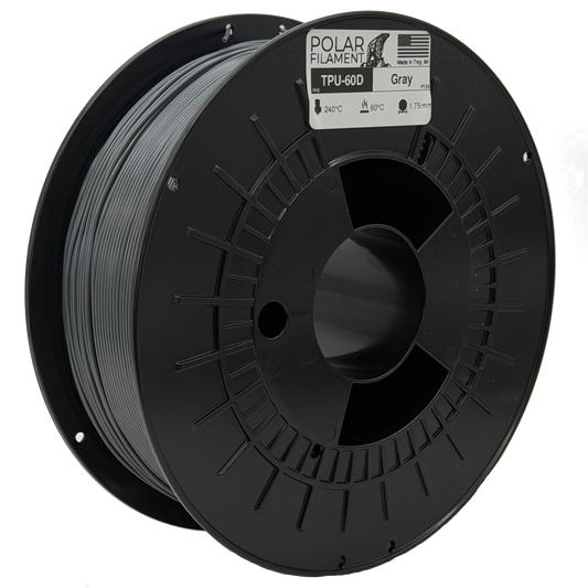 Gray Flexible TPU-60D - 1kg 1.75mm