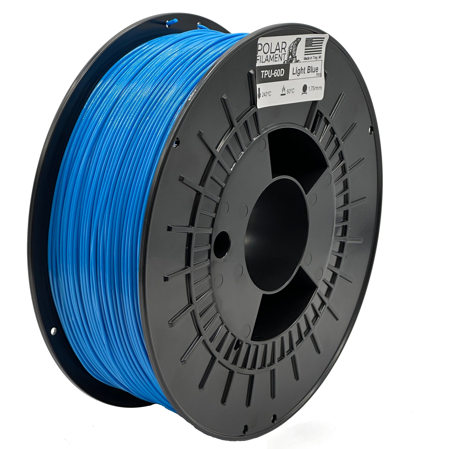 Light Blue Flexible TPU-60D - 1kg 1.75mm