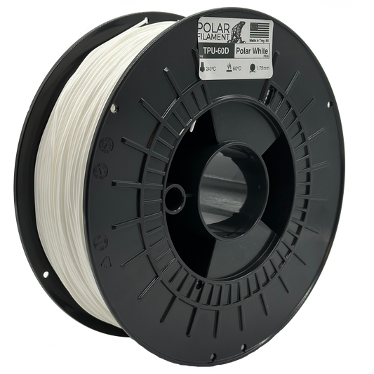 Polar White Flexible TPU-60D - 1kg 1.75mm