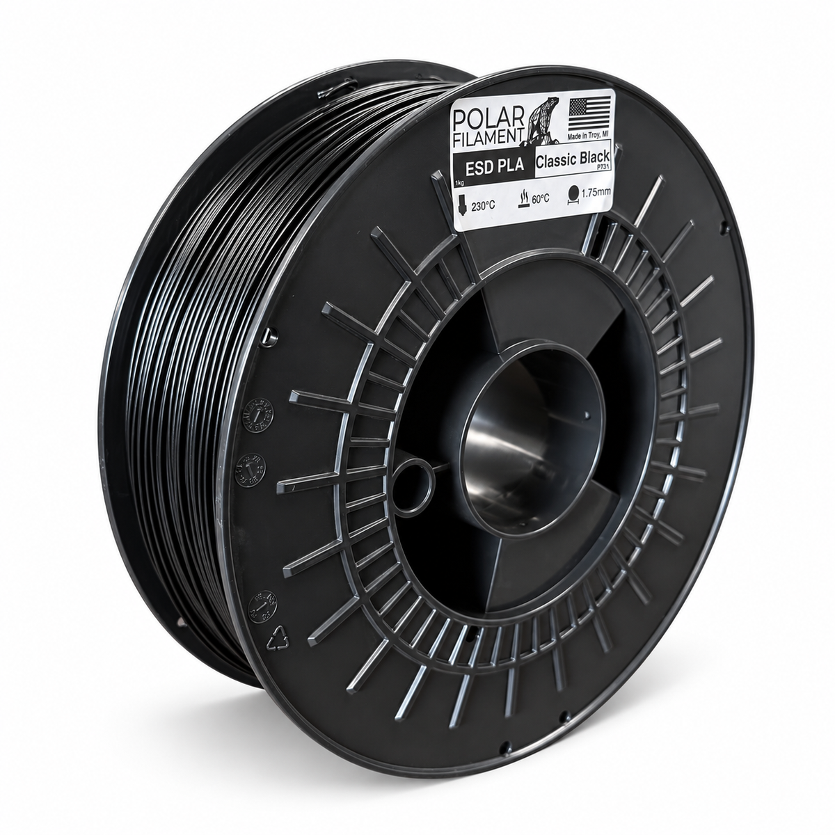Classic Black ESD PLA - 1.75mm 1kg