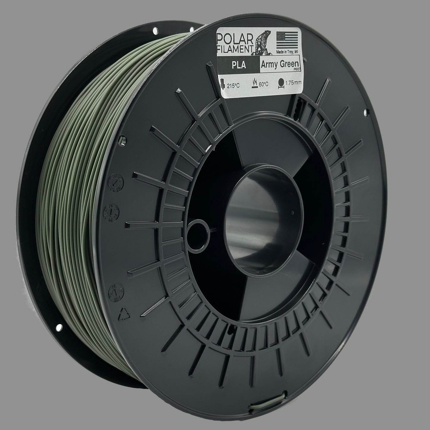 Army Green PLA - 1kg 1.75mm