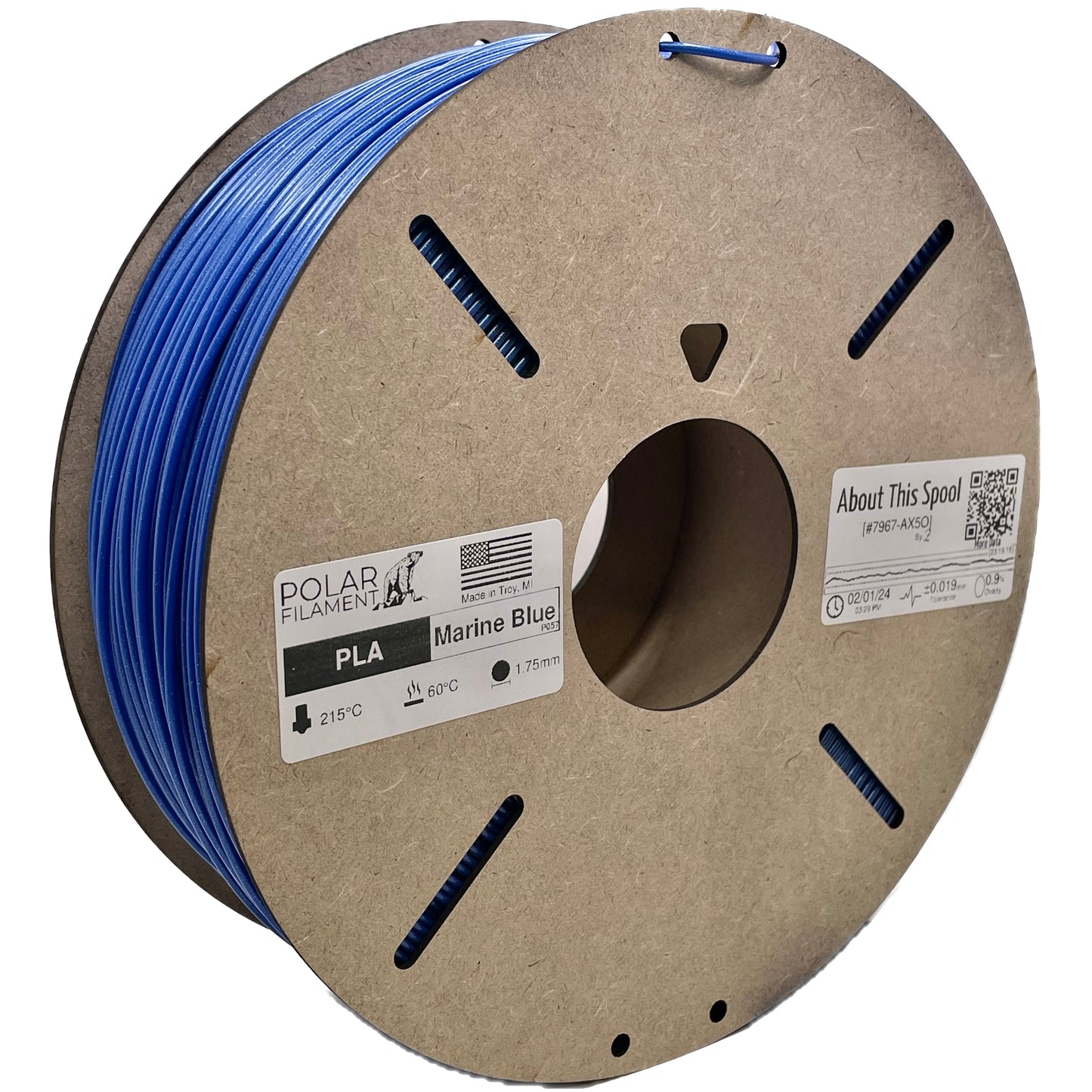 Marine Blue PLA - 1kg 1.75mm