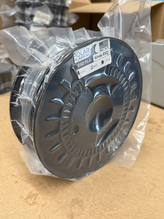 Classic Black “Kinda ESD” experimental PLA - 1.75mm 1kg