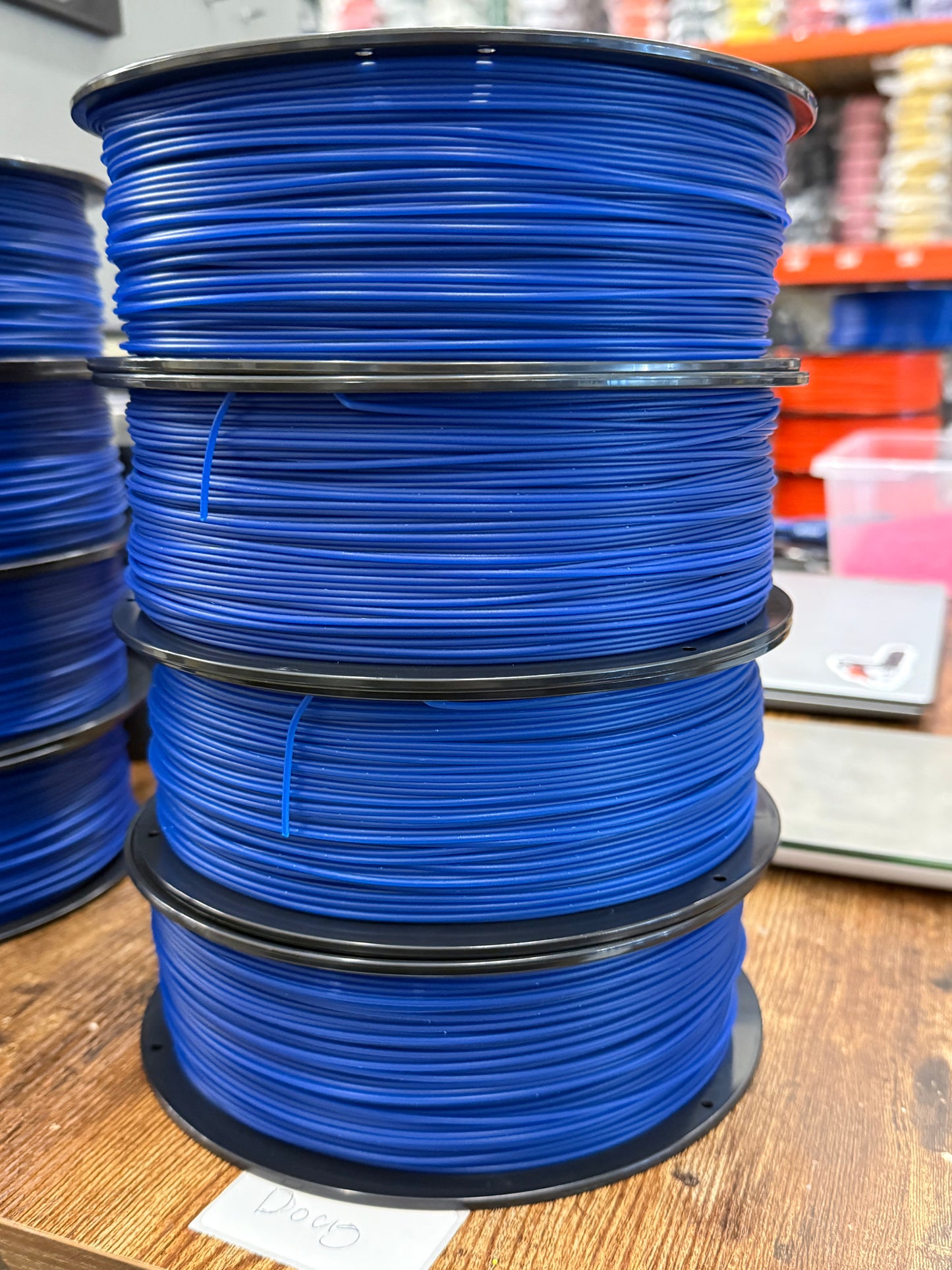 [FACTORY SECONDS] Sapphire PLA 1.75mm 1kg.  Sold as-is, rough surface finish