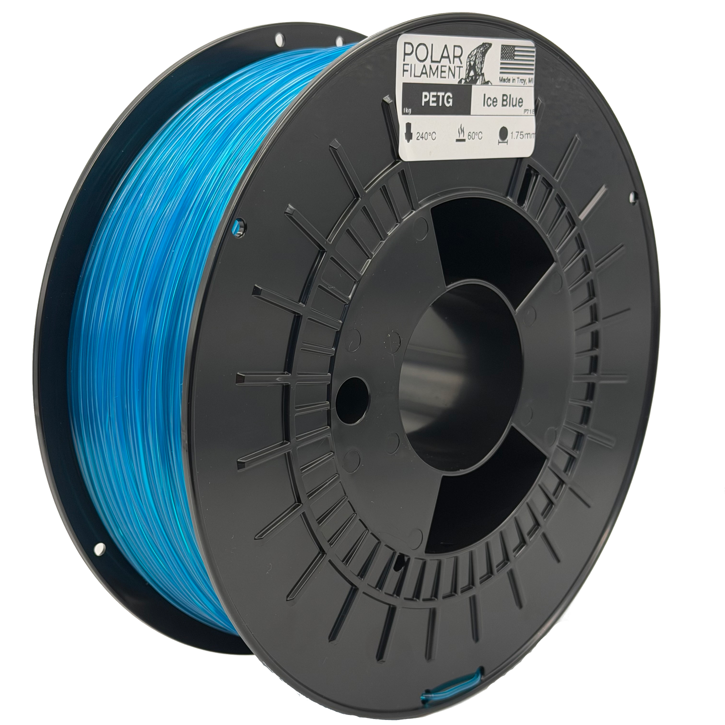 [Experimental, varying intensity] Ice Blue PETG - 1kg 1.75mm