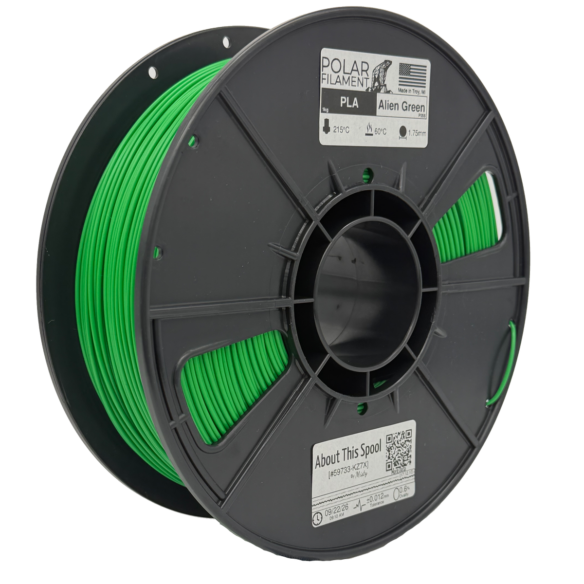 Alien Green PLA - 1kg 1.75mm