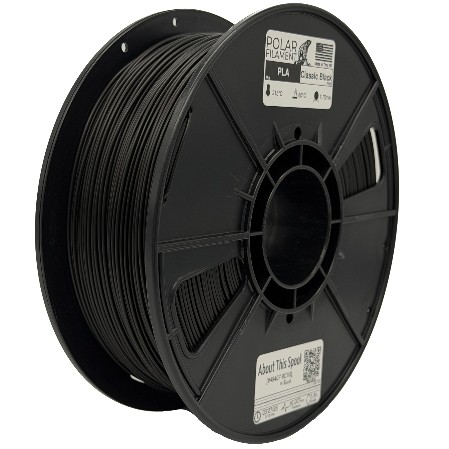 Classic Black PLA - 1kg 1.75mm