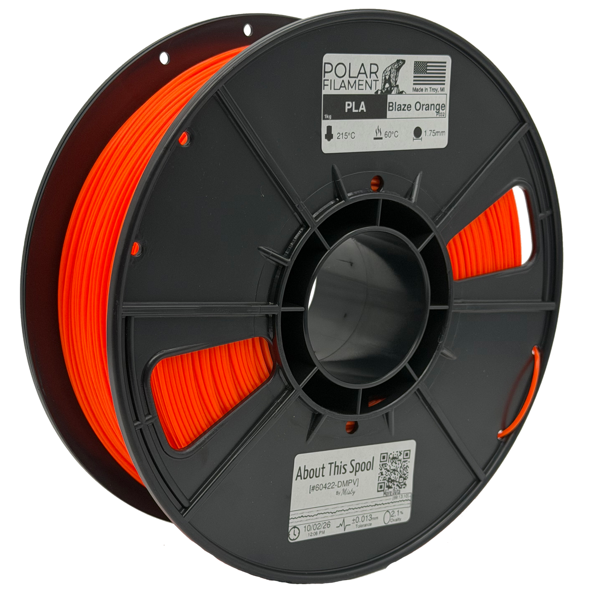 Blaze Orange PLA - 1kg 1.75mm