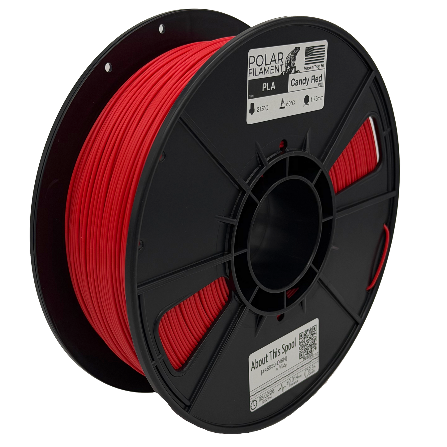 Candy Red PLA - 1kg 1.75mm