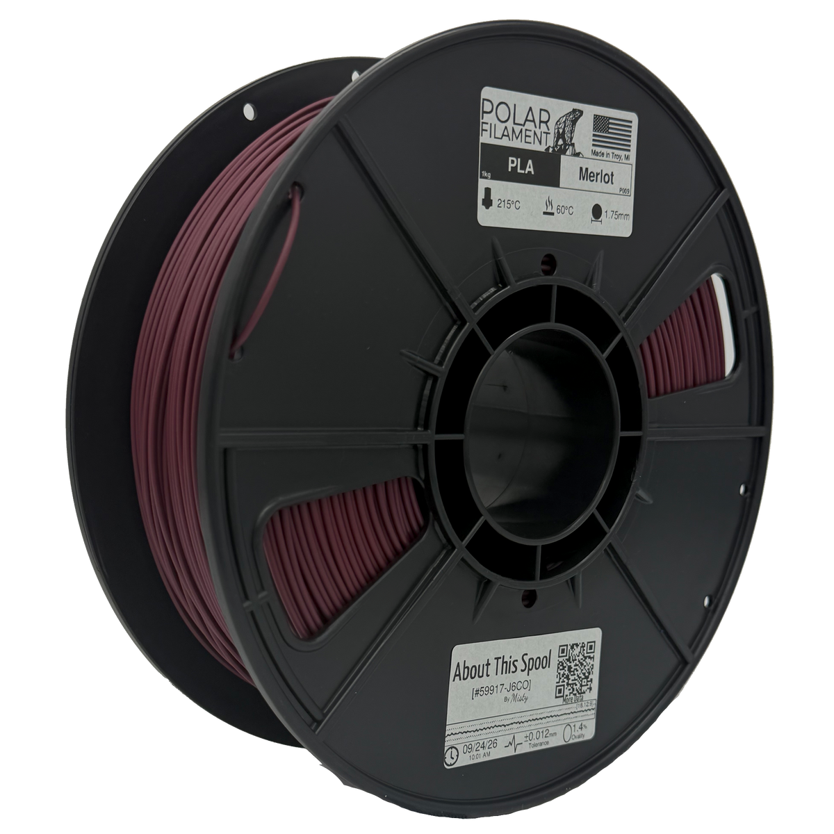 Merlot PLA - 1kg 1.75mm