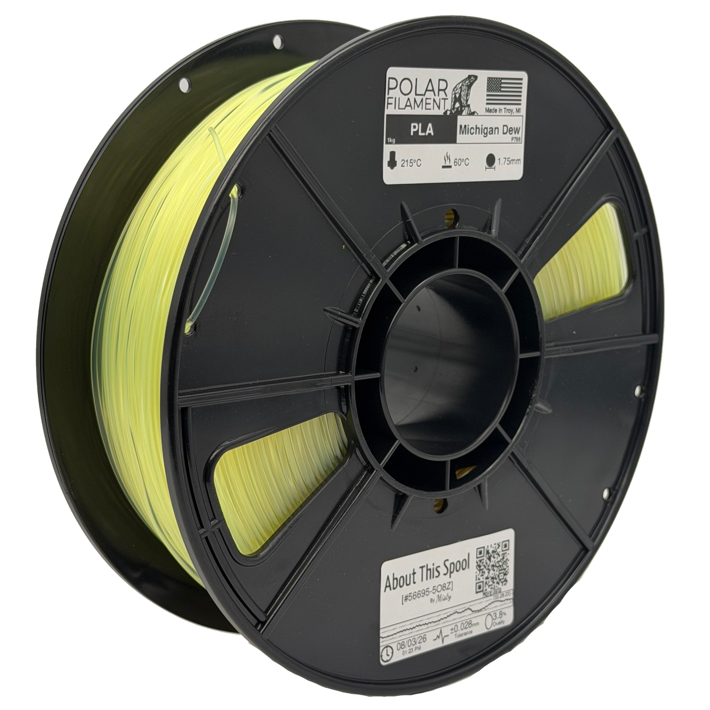 (NEW!) Michigan Dew PLA - 1kg 1.75mm