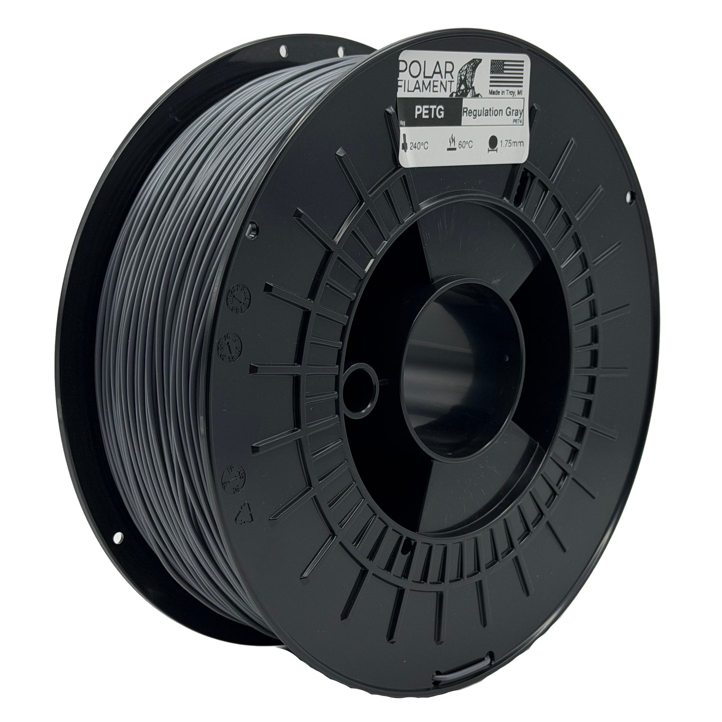 [Open Beta, Experimental] Regulation Gray PETG - 1kg 1.75mm