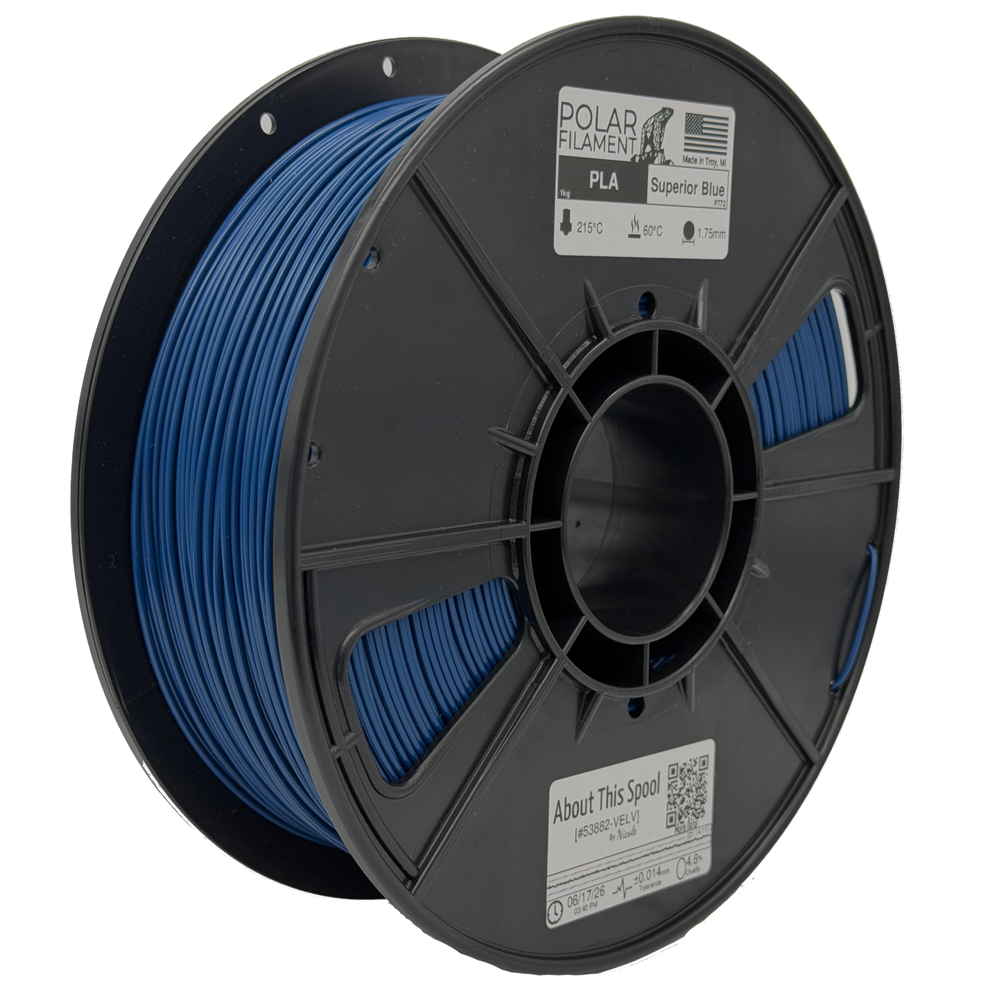 (NEW!) Superior Blue PLA - 1kg 1.75mm