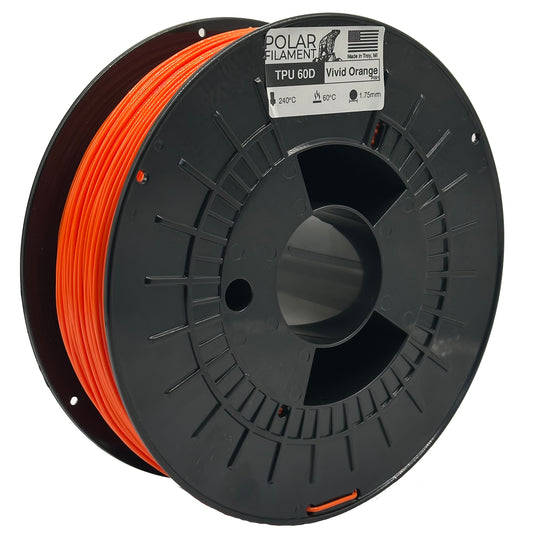 Vivid Orange Flexible TPU-60D - 1kg 1.75mm