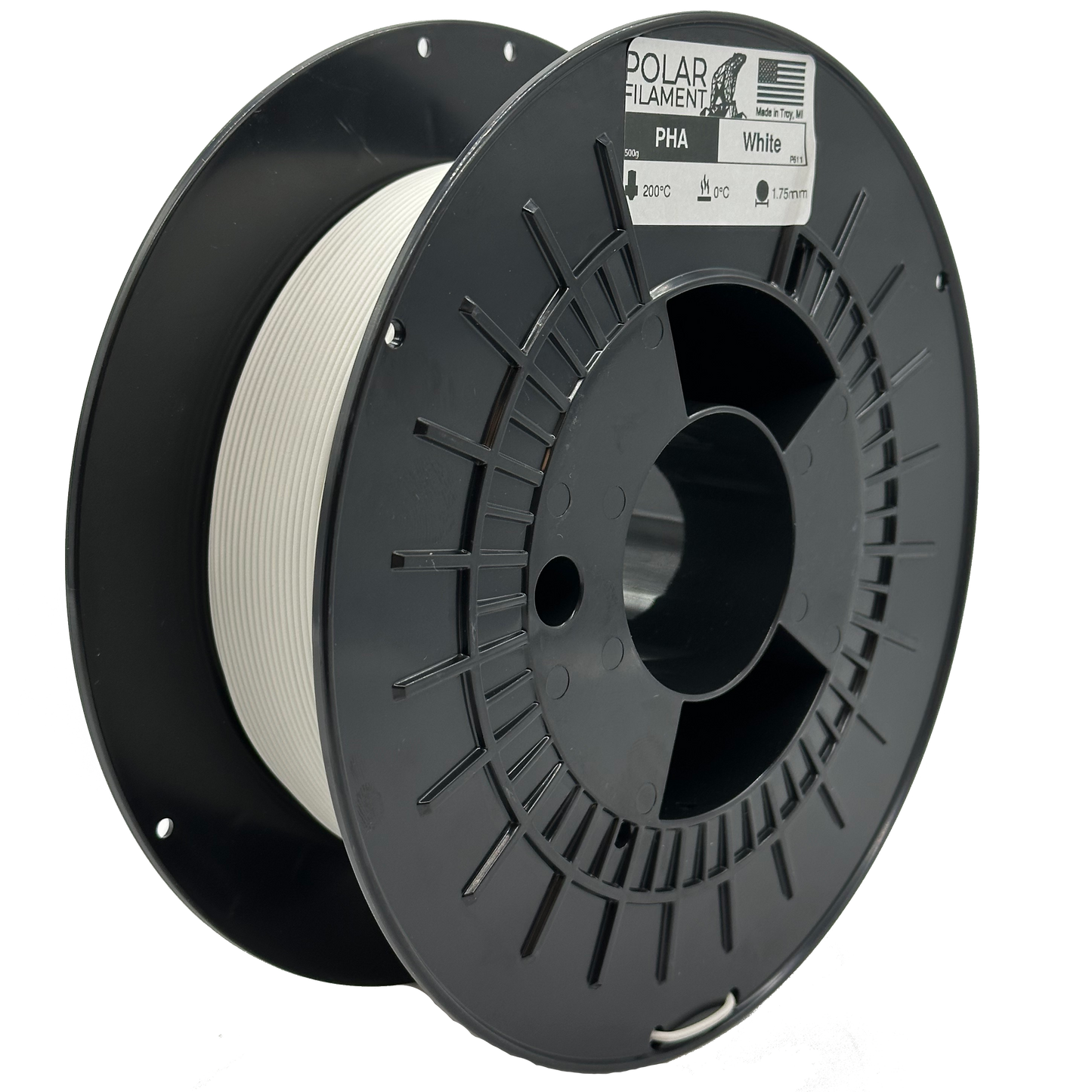 Biodegradable Polar White PHA - 500g 1.75mm